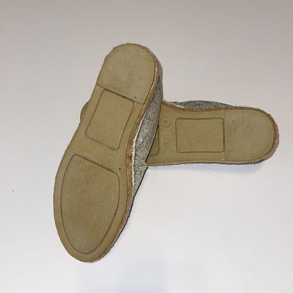 ETRE WOMEN SILVER SPARKLY ESPADRILLES SIZE 8 - Picture 5 of 5